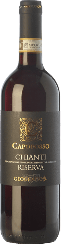 11,95 € Envio grátis | Vinho tinto Geografico Capofosso Reserva D.O.C.G. Chianti Tuscany Itália Sangiovese, Canaiolo Garrafa 75 cl