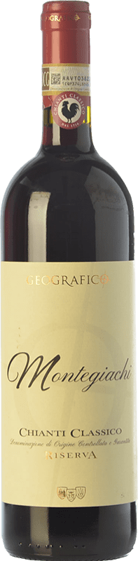 24,95 € Envoi gratuit | Vin Rouge Geografico Montegiachi Classique Réserve D.O.C.G. Chianti Toscane Italie Sangiovese, Colorino Bouteille 75 cl