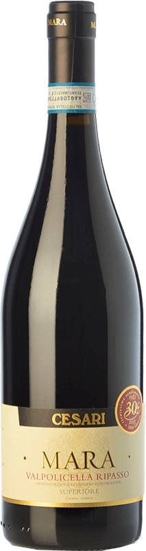 14,95 € Free Shipping | Red wine Cesari Superiore Mara D.O.C. Valpolicella Ripasso Veneto Italy Corvina, Rondinella, Molinara Bottle 75 cl