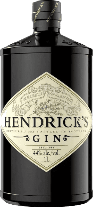 52,95 € Envío gratis | Ginebra Hendrick's Reino Unido Botella 1 L