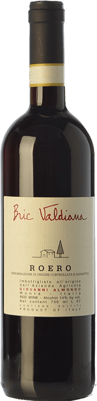 37,95 € Envio grátis | Vinho Tinto Giovanni Almondo Bric Valdiana D.O.C.G. Roero Piemonte Itália Nebbiolo 75 cl
