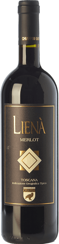 75,95 € Free Shipping | Red Wine Chiappini Lienà I.G.T. Toscana Tuscany Italy Merlot Eco — Organic Bottle 75 cl