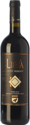 72,95 € Free Shipping | Red wine Chiappini Lienà I.G.T. Toscana Tuscany Italy Petit Verdot Bottle 75 cl