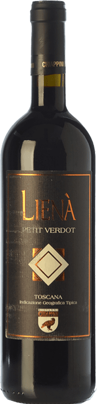 59,95 € Free Shipping | Red wine Chiappini Lienà I.G.T. Toscana Tuscany Italy Petit Verdot Bottle 75 cl