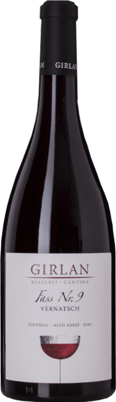 11,95 € Spedizione Gratuita | Vino rosso Girlan Fass 9 D.O.C. Alto Adige Trentino-Alto Adige Italia Schiava Bottiglia 75 cl