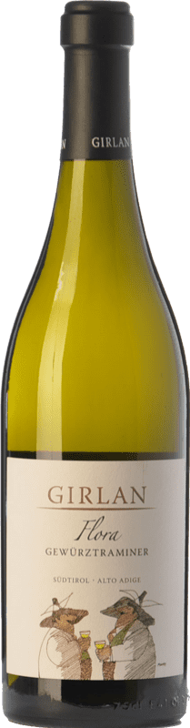 15,95 € Envio grátis | Vinho branco Girlan Flora D.O.C. Alto Adige Trentino-Alto Adige Itália Gewürztraminer Garrafa 75 cl