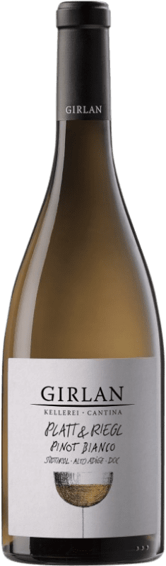 14,95 € Free Shipping | White wine Girlan Pinot Bianco Plattenriegl D.O.C. Alto Adige Trentino-Alto Adige Italy Pinot White Bottle 75 cl