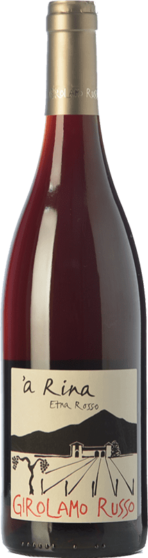 27,95 € Free Shipping | Red wine Girolamo Russo 'A Rina D.O.C. Etna Sicily Italy Nerello Mascalese, Nerello Cappuccio Bottle 75 cl