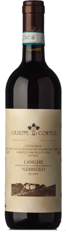 18,95 € Envio grátis | Vinho Tinto Giuseppe Cortese D.O.C. Langhe Piemonte Itália Nebbiolo 75 cl