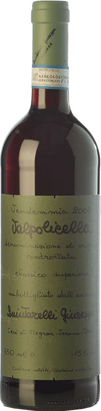 131,95 € Бесплатная доставка | Красное вино Quintarelli Classico Superiore D.O.C. Valpolicella Венето Италия Cabernet Sauvignon — Каберне Совиньон, Nebbiolo — Неббиоло, Corvina — Корвина, Rondinella — Рондинелла, Corvinone — Корвиноне, Croatina — Кроатина Бутылка 75 cl