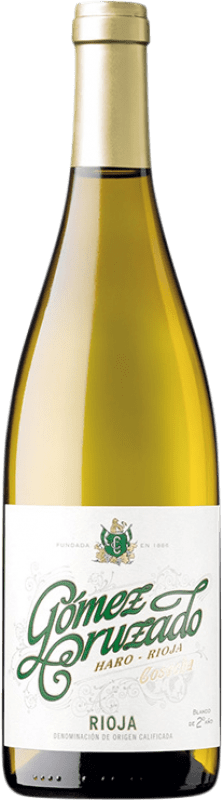 14,95 € Envio grátis | Vinho branco Gómez Cruzado Crianza D.O.Ca. Rioja La Rioja Espanha Viura, Tempranillo Branco Garrafa 75 cl