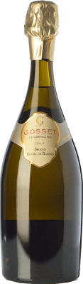 97,95 € 免费送货 | 白起泡酒 Gosset Grand Blanc de Blancs 预订 A.O.C. Champagne 香槟酒 法国 Chardonnay 瓶子 75 cl