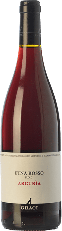 52,95 € Spedizione Gratuita | Vino rosso Graci Arcurìa Rosso D.O.C. Etna Sicilia Italia Nerello Mascalese Bottiglia 75 cl