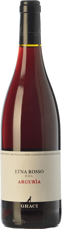 59,95 € Envío gratis | Vino Tinto Graci Arcurìa D.O.C. Etna Sicilia Italia Nerello Botella 75 cl