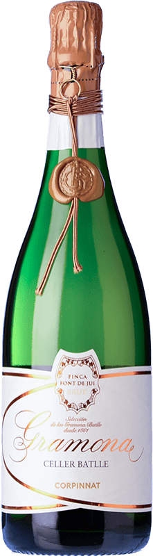 87,95 € Envio grátis | Espumante Branco Gramona Celler Batlle Brut — Bruto Grande Reserva D.O. Cava Catalunha Espanha Macabeo, Xarel·lo Garrafa 75 cl