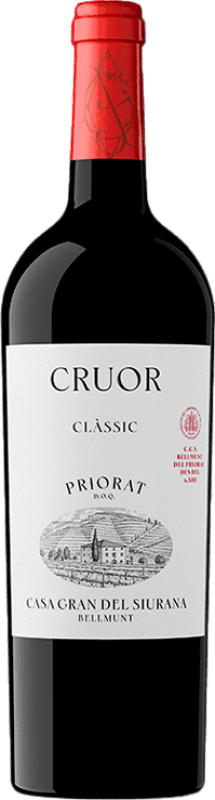 26,95 € Envío gratis | Vino Tinto Gran del Siurana Cruor Crianza D.O.Ca. Priorat Cataluña España Syrah, Garnacha, Cabernet Sauvignon, Cariñena 75 cl