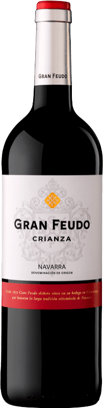 9,95 € Envio grátis | Vinho Tinto Gran Feudo Crianza D.O. Navarra Navarra Espanha Tempranillo, Garnacha — Grenache, Cabernet Sauvignon 75 cl
