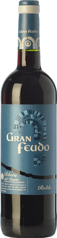 8,95 € 免费送货 | 红酒 Gran Feudo 年轻的 D.O. Ribera del Duero 卡斯蒂利亚莱昂 西班牙 Tempranillo 瓶子 75 cl