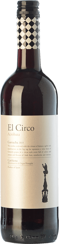 4,95 € 免费送货 | 红酒 Grandes Vinos El Circo Acróbata 年轻的 D.O. Cariñena 阿拉贡 西班牙 Grenache 瓶子 75 cl