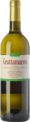 33,95 € Free Shipping | White wine Grattamacco D.O.C. Bolgheri Tuscany Italy Vermentino Bottle 75 cl