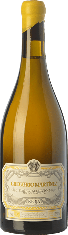 25,95 € Free Shipping | White wine Gregorio Martínez Selección Mónica Martínez Aged D.O.Ca. Rioja The Rioja Spain Viura Bottle 75 cl