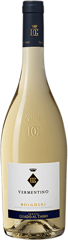 28,95 € 免费送货 | 白酒 Guado al Tasso D.O.C. Bolgheri 托斯卡纳 意大利 Vermentino 瓶子 75 cl