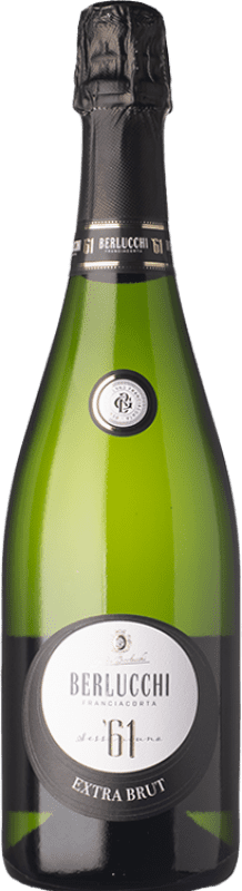 27,95 € Kostenloser Versand | Weißer Sekt Berlucchi '61 Brut D.O.C.G. Franciacorta Lombardei Italien Spätburgunder, Chardonnay Flasche 75 cl