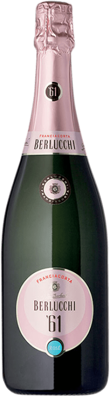 39,95 € Free Shipping | Rosé sparkling Berlucchi Rosé '61 Brut D.O.C.G. Franciacorta Lombardia Italy Pinot Black, Chardonnay Bottle 75 cl