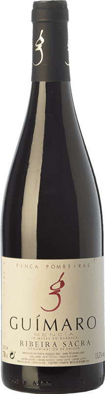51,95 € Free Shipping | Red wine Guímaro Finca Pombeiras Aged D.O. Ribeira Sacra Galicia Spain Mencía, Sousón, Caíño Black, Brancellao, Merenzao Bottle 75 cl