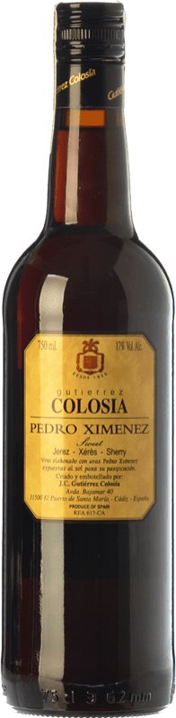 33,95 € Kostenloser Versand | Süßwein Gutiérrez Colosía D.O. Manzanilla-Sanlúcar de Barrameda Andalusien Spanien Pedro Ximénez 75 cl