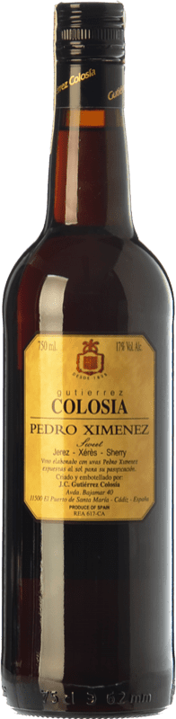 27,95 € Spedizione Gratuita | Vino dolce Gutiérrez Colosía D.O. Manzanilla-Sanlúcar de Barrameda Andalusia Spagna Pedro Ximénez Bottiglia 75 cl