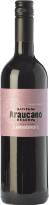 26,95 € 免费送货 | 红酒 Araucano 预订 I.G. Valle de Colchagua 科尔查瓜谷 智利 Carmenère 瓶子 75 cl