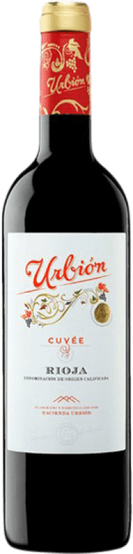 8,95 € Kostenloser Versand | Rotwein Urbión Cuvée Crianza — Kurze Fassreifung D.O.Ca. Rioja La Rioja Spanien Tempranillo, Garnacha — Grenache Flasche 75 cl