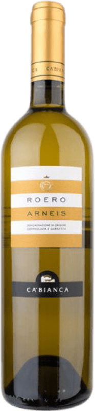 10,95 € Spedizione Gratuita | Vino bianco Tenimenti Ca' Bianca D.O.C.G. Roero Piemonte Italia Arneis Bottiglia 75 cl