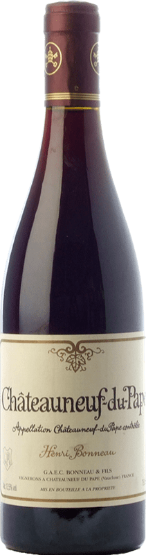 77,95 € Spedizione Gratuita | Vino Rosso Henri Bonneau Riserva A.O.C. Châteauneuf-du-Pape Rhône Francia Garnacha — Grenache 75 cl