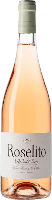 15,95 € 免费送货 | 玫瑰酒 Hernando & Sourdais Roselito de Antídoto D.O. Ribera del Duero 卡斯蒂利亚莱昂 西班牙 Tempranillo, Albillo 瓶子 75 cl