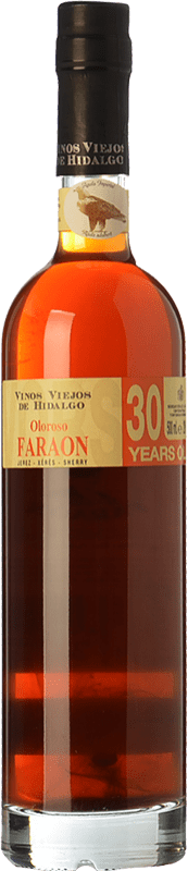 89,95 € Free Shipping | Fortified wine La Gitana Oloroso Viejo Faraón V.O.R.S. Very Old Rare Sherry D.O. Manzanilla-Sanlúcar de Barrameda Andalusia Spain Palomino Fino 30 Years Medium Bottle 50 cl