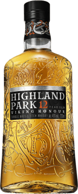 65,95 € Kostenloser Versand | Single Malt Whisky Highland Park Viking Honour Hochland Großbritannien 12 Jahre 70 cl