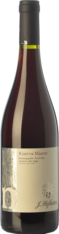 46,95 € Бесплатная доставка | Красное вино Hofstätter Pinot Nero Mazon D.O.C. Alto Adige Трентино-Альто-Адидже Италия Pinot Black бутылка 75 cl