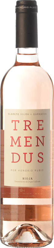 3,95 € Бесплатная доставка | Розовое вино Honorio Rubio Tremendus Clarete Молодой D.O.Ca. Rioja Ла-Риоха Испания Grenache, Viura бутылка 75 cl