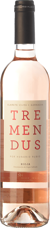 4,95 € Envoi gratuit | Vin Rosé Honorio Rubio Tremendus Clarete Jeune D.O.Ca. Rioja La Rioja Espagne Garnacha — Grenache, Viura Bouteille 75 cl