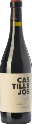 18,95 € Envío gratis | Vino Tinto Calvente Finca de Castillejos Crianza D.O.P. Vino de Calidad de Granada Andalucía España Syrah, Cabernet Sauvignon 75 cl