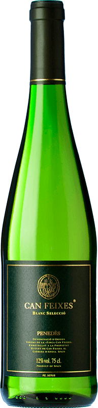 12,95 € Spedizione Gratuita | Vino bianco Huguet de Can Feixes Blanc Selecció D.O. Penedès Catalogna Spagna Malvasía, Macabeo, Chardonnay, Parellada Bottiglia 75 cl