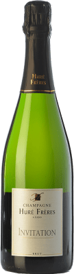 57,95 € 免费送货 | 白起泡酒 Huré Frères Invitation A.O.C. Champagne 香槟酒 法国 Pinot Black, Chardonnay, Pinot Meunier 瓶子 75 cl
