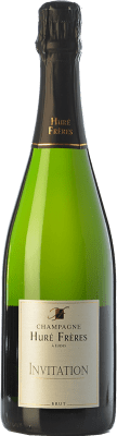 62,95 € Kostenloser Versand | Weißer Sekt Huré Frères Invitation A.O.C. Champagne Champagner Frankreich Spätburgunder, Chardonnay, Pinot Meunier Flasche 75 cl