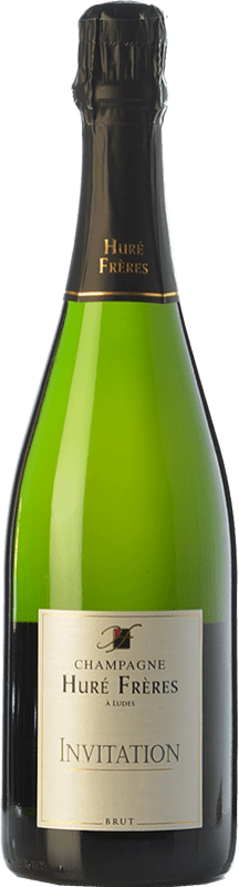 44,95 € Envoi gratuit | Vin Mousseux Blanc Huré Frères Invitation A.O.C. Champagne Champagne France Pinot Noir, Chardonnay, Pinot Meunier Bouteille 75 cl