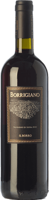 16,95 € Envío gratis | Vino tinto Il Borro Borrigiano I.G.T. Val d'Arno di Sopra Toscana Italia Merlot, Syrah, Sangiovese Botella 75 cl