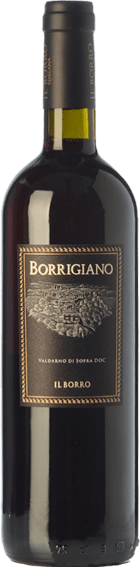 16,95 € Envio grátis | Vinho tinto Il Borro Borrigiano I.G.T. Val d'Arno di Sopra Tuscany Itália Merlot, Syrah, Sangiovese Garrafa 75 cl
