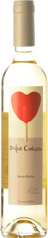 5,95 € Envio grátis | Vinho Doce Iniesta Corazón I.G.P. Vino de la Tierra de Castilla Castela-Mancha Espanha Moscatel Garrafa Medium 50 cl