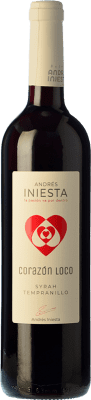 7,95 € Бесплатная доставка | Красное вино Iniesta Corazón Loco Молодой I.G.P. Vino de la Tierra de Castilla Кастилья-Ла-Манча Испания Tempranillo, Graciano бутылка 75 cl